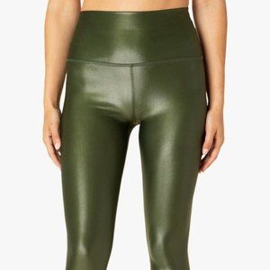 Beyond Yoga Green Metallic Leggings